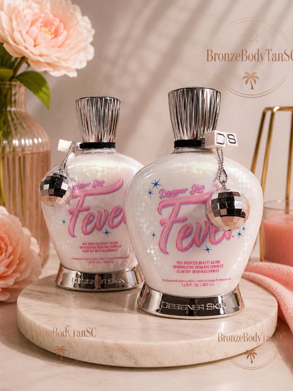 2 X Bottles☀️ Fever ☀️ Designer Skin - 85X Bronzed Beauty Blend - Tanning Lotion